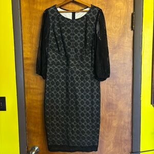 VFShow Vfemage Women's Size XL Cocktail Dress Black Lace Overlay BNWT